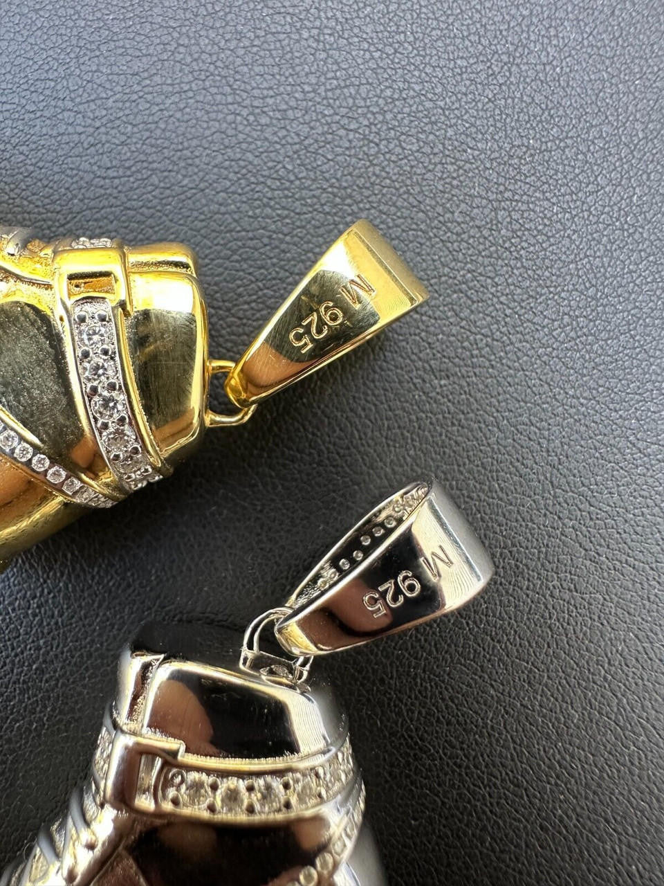 HarlemBling Air Jordan Nike Sneaker Pendant MOISSANITE Real 925 Silver Iced Hip Hop Necklace