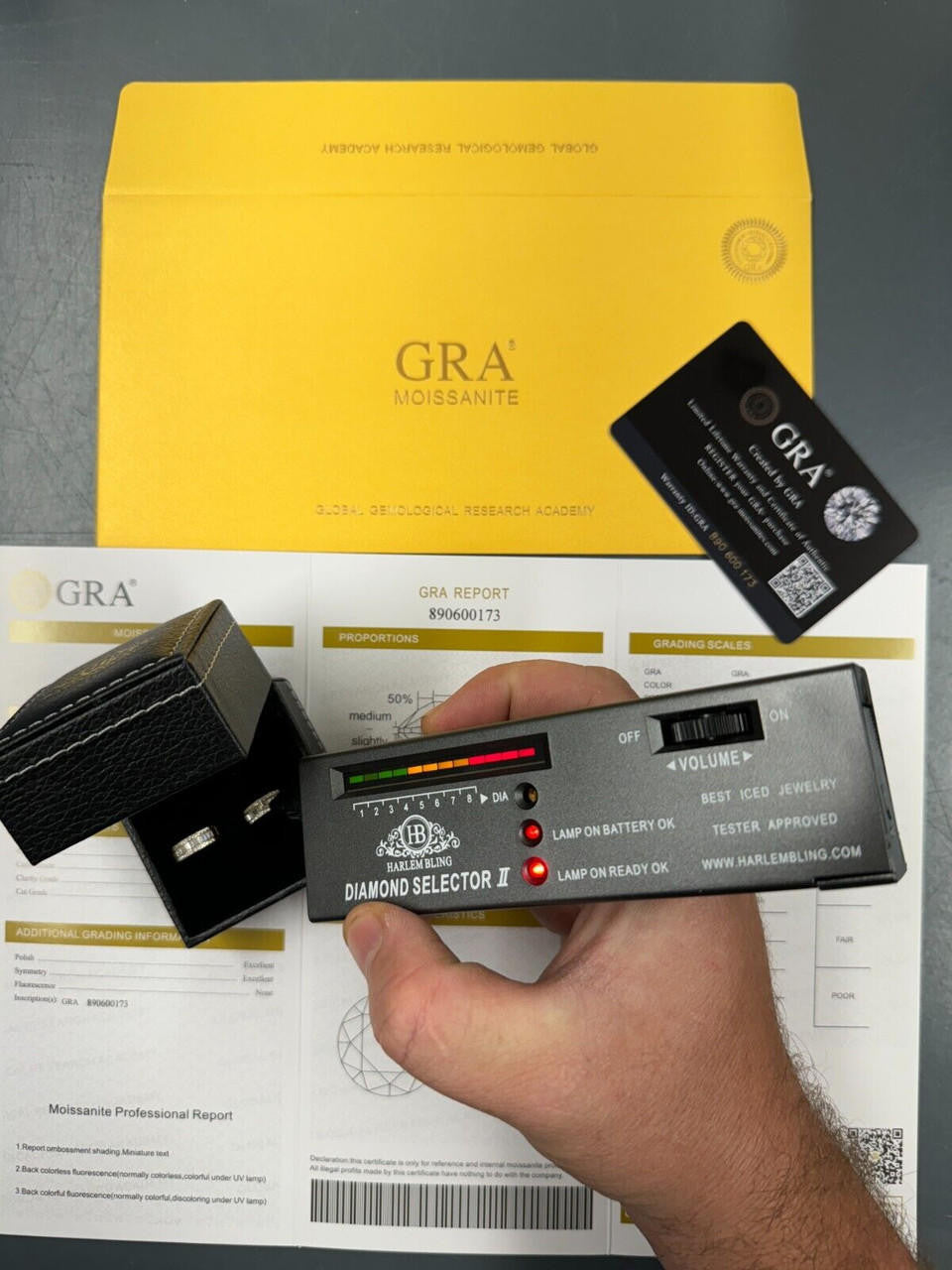 HarlemBling Baguette Moissanite 14k Gold Over Real 925 Silver Hoops Small Huggie Earrings