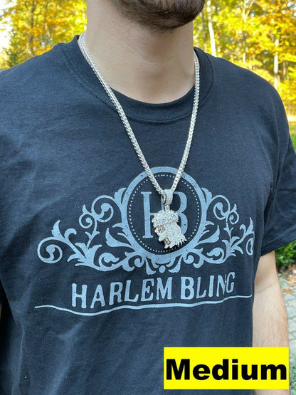 HarlemBling Baguette MOISSANITE Iced Hip Hop Jesus Pendant Iced Baguette Pass Diamond Tester