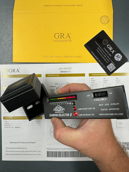 HarlemBling Baguette Moissanite Real Solid 925 Silver Hoops Small Huggie Hoop Earrings 12mm