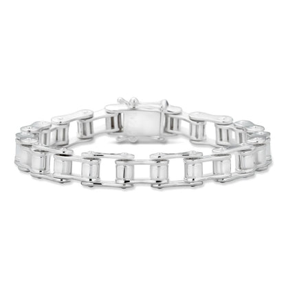 HarlemBling Bike Chain Bracelet - 925 Sterling Silver - 7"-9" - 9mm