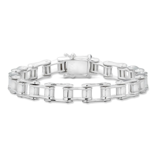 HarlemBling Bike Chain Bracelet - 925 Sterling Silver - 7"-9" - 9mm