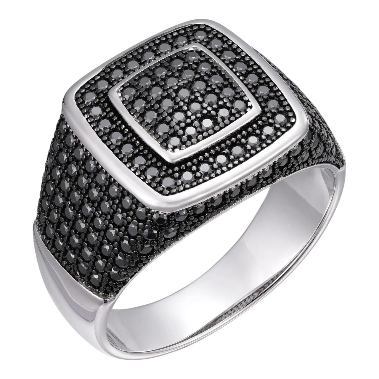 HarlemBling Black MOISSANITE Everyday Classic Square Ring - 925 Silver