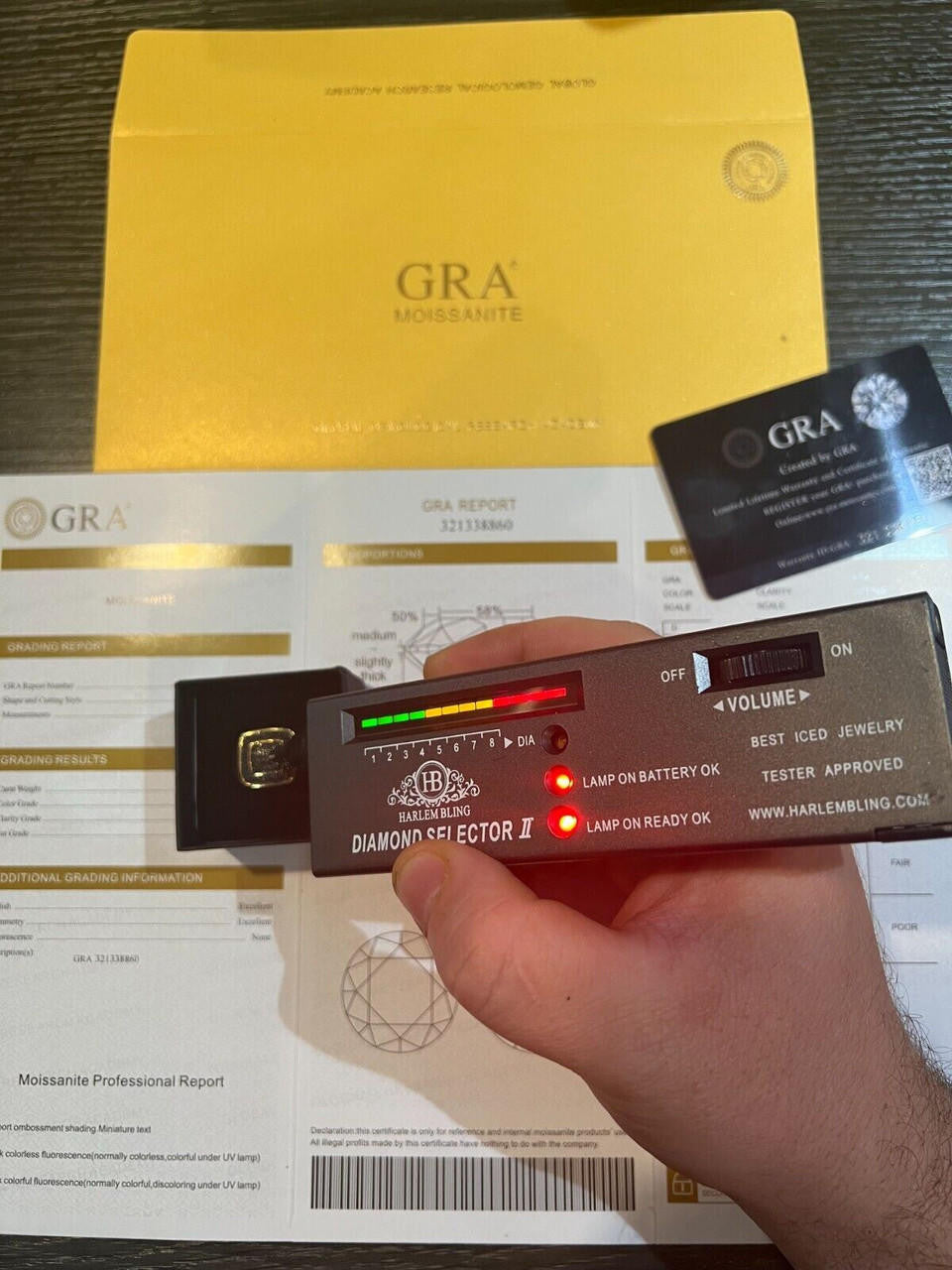 HarlemBling Black MOISSANITE Mens Real 14k Gold Vermeil 925 Silver Ring Pass Diamond Tester