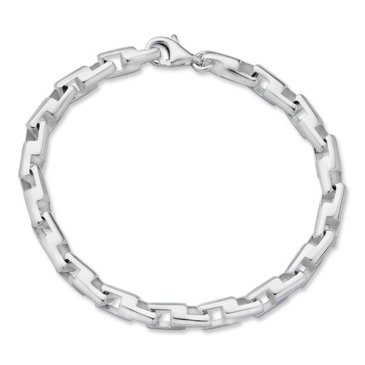 HarlemBling Bullet Rolo Chain Bracelet - 925 Sterling Silver - 7"-9" - 6mm