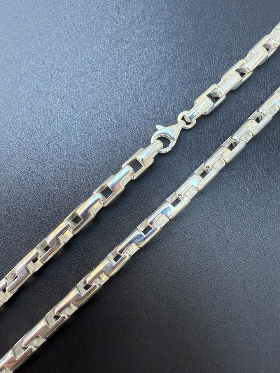 HarlemBling Bullet Rolo Chain Necklace - 925 Sterling Silver - 18"-28" - 6mm