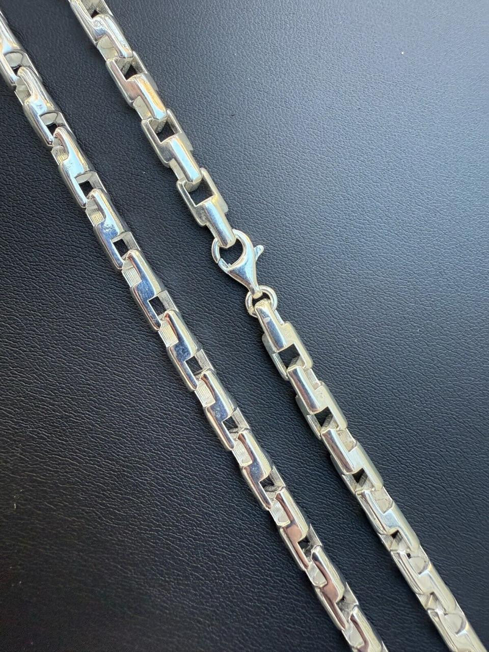 HarlemBling Bullet Rolo Chain Necklace - 925 Sterling Silver - 18"-28" - 6mm