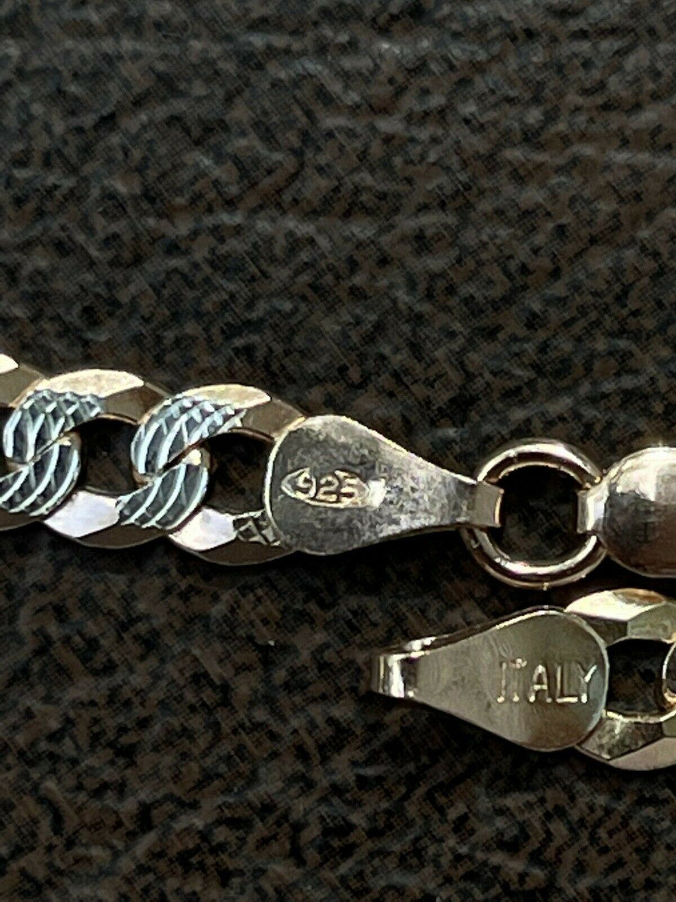 HarlemBling Cuban Link Chain 14k Rose Gold and Solid 925 Silver Diamond Cut 5-8mm Necklace