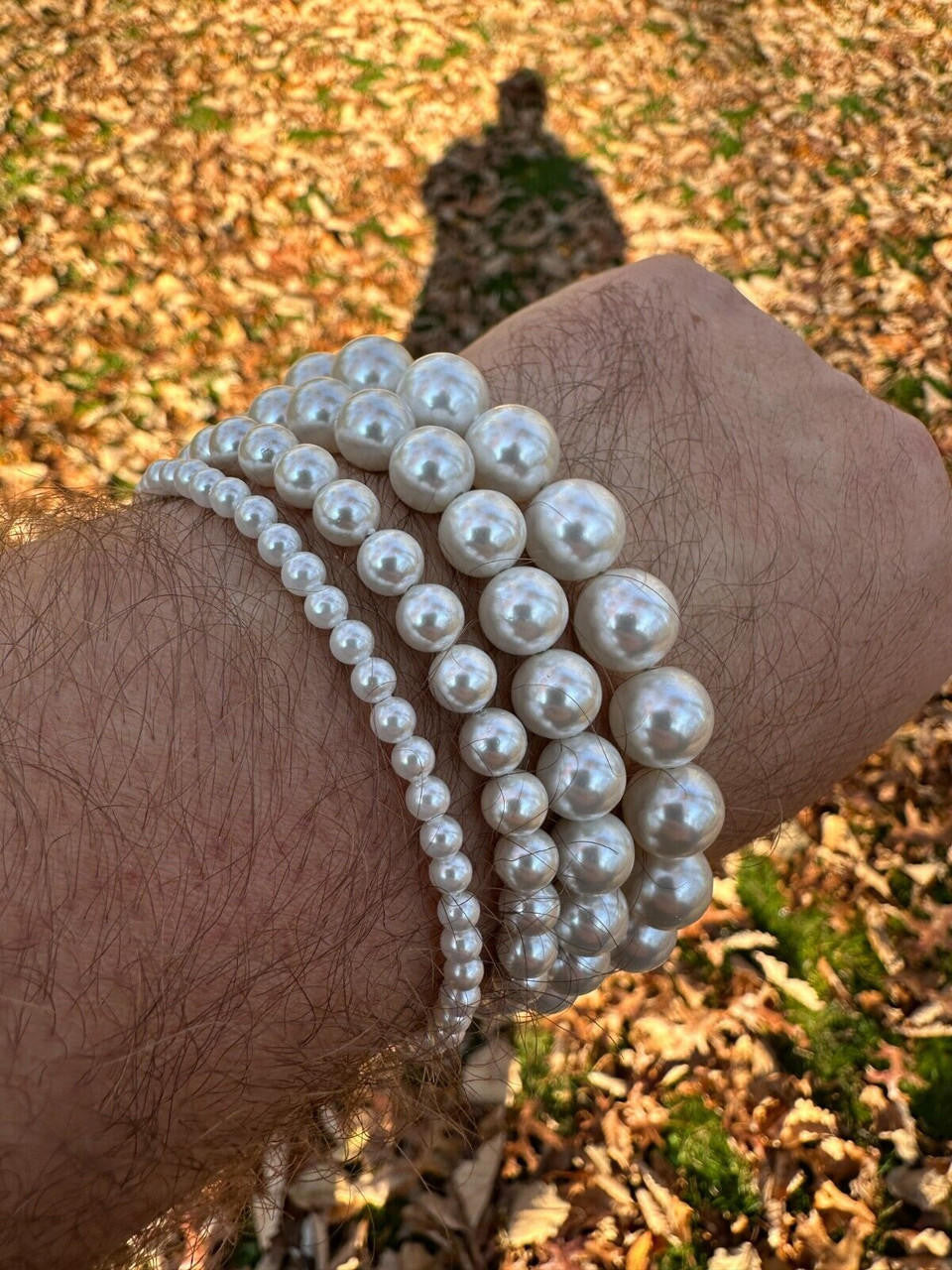 Cultured Pearl Bracelet W. Real 925 Silver Clasp For Men Women 4