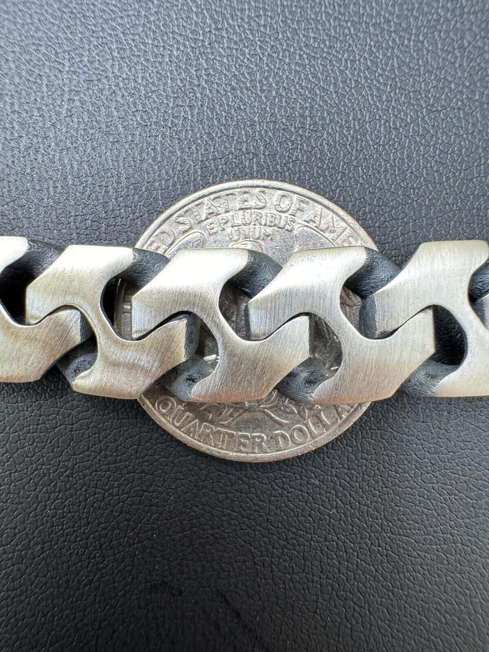 HarlemBling Custom Crazy Miami Cuban Link Bracelet 12mm Real 925 Silver Oxidized Finish