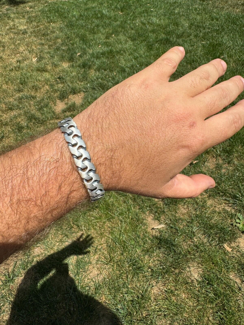 HarlemBling Custom Crazy Miami Cuban Link Bracelet 12mm Real 925 Silver Oxidized Finish