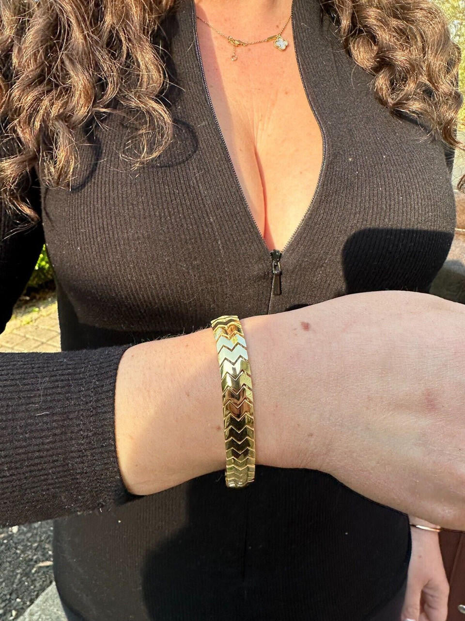 HarlemBling Custom Monaco Snake Bracelet Real 14k Gold Plated 925 Silver 10mm Men Ladies