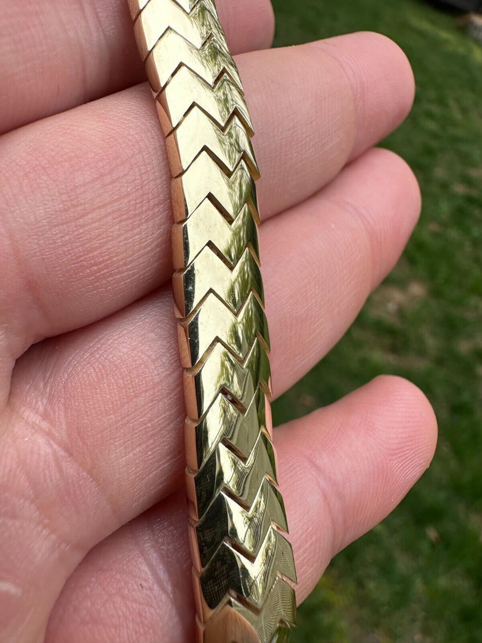 HarlemBling Custom Monaco Snake Bracelet Real 14k Gold Plated 925 Silver 10mm Men Ladies