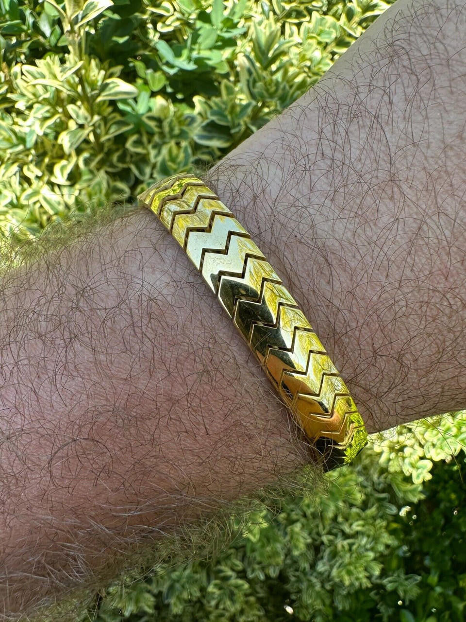 HarlemBling Custom Monaco Snake Bracelet Real 14k Gold Plated 925 Silver 10mm Men Ladies