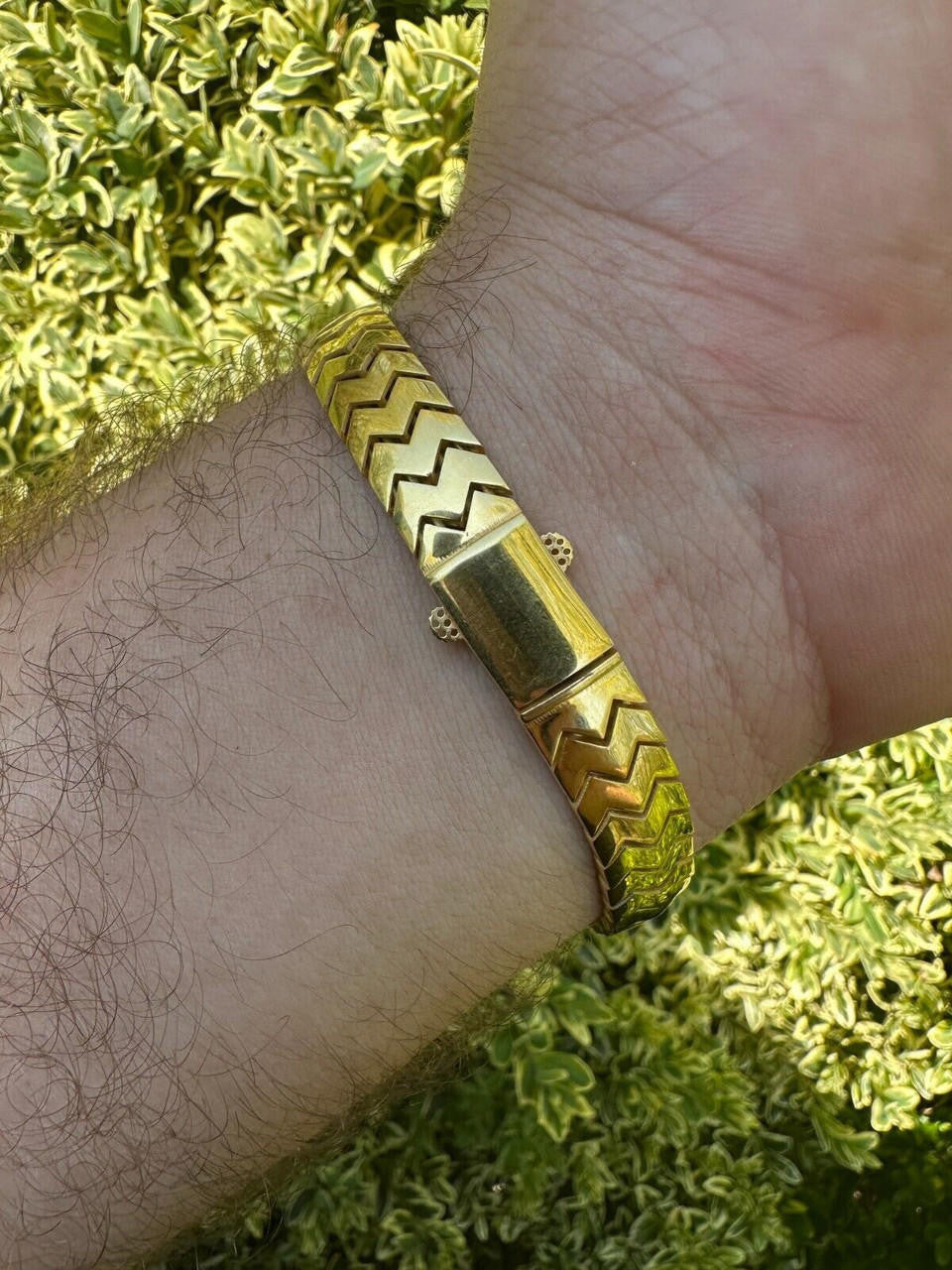 HarlemBling Custom Monaco Snake Bracelet Real 14k Gold Plated 925 Silver 10mm Men Ladies