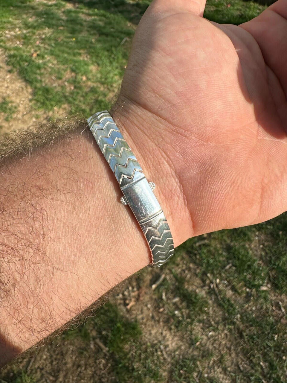 HarlemBling Custom Monaco Snake Bracelet Real 925 Sterling Silver Sleek 10mm Men Ladies 6-8"