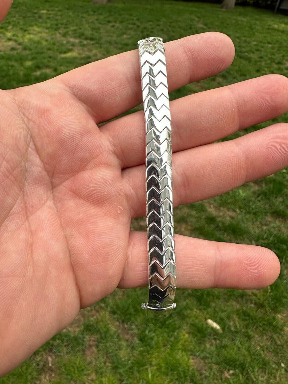 HarlemBling Custom Monaco Snake Bracelet Real 925 Sterling Silver Sleek 10mm Men Ladies 6-8"