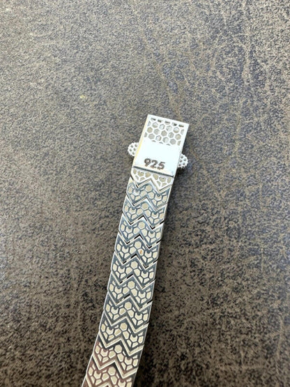 HarlemBling Custom Monaco Snake Bracelet Real 925 Sterling Silver Sleek 10mm Men Ladies 6-8"