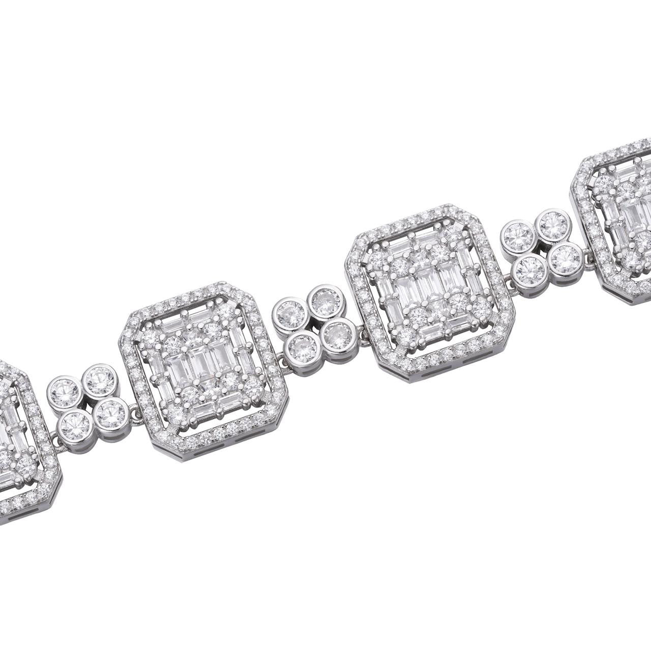 HarlemBling Custom Rapper Chain Necklace Iced Out CZ Stones - 925 Silver - 16mm - 18"-30"