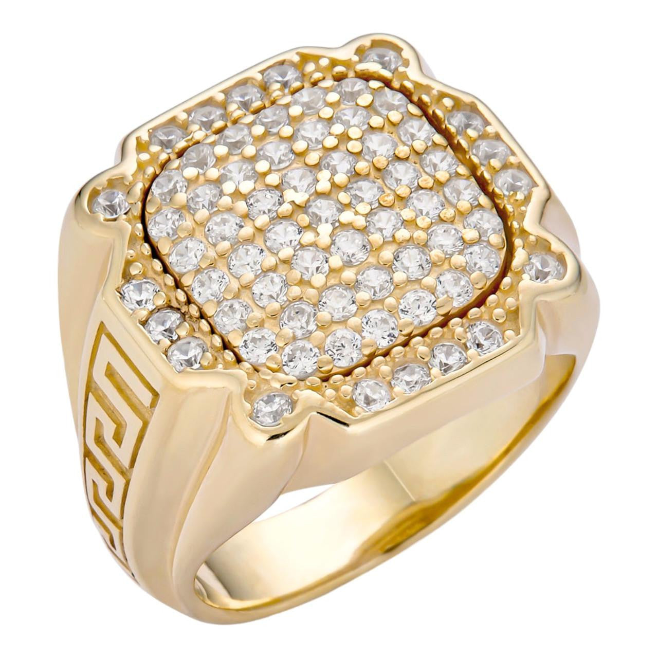 HarlemBling Da Bronx Ring - 14k Gold Vermeil 925 Silver - CZ Stones