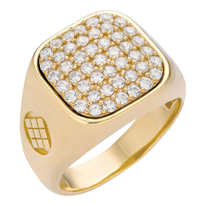 HarlemBling Deep South Ring - 14k Gold Vermeil 925 Silver - CZ Stones