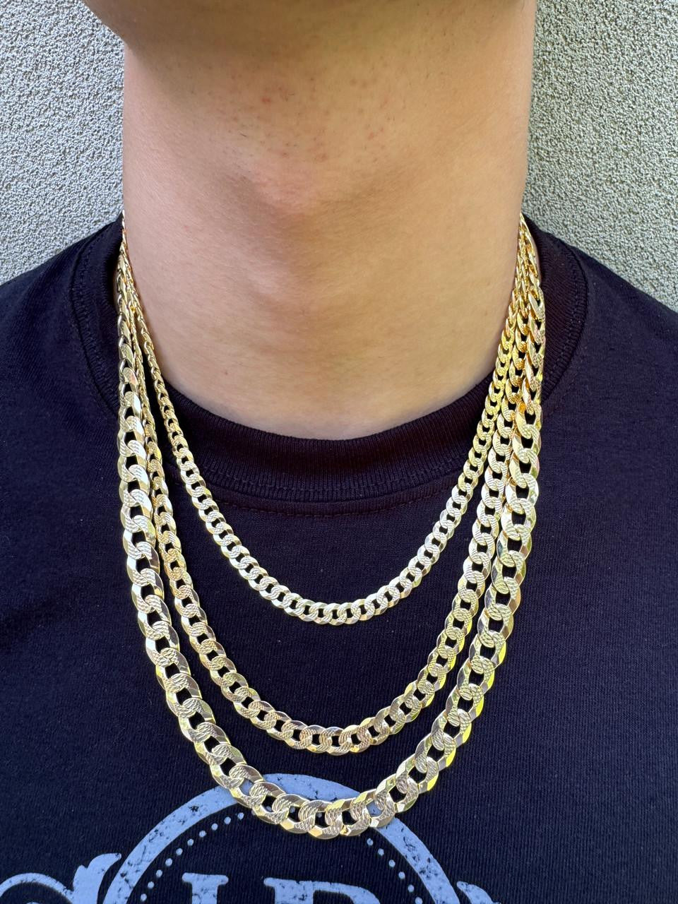 Men's LYNX 14k Gold Over Silver 4.4mm Flat Figaro Chain Necklace Men's LYNX 14k Gold Over Silver 4.4mm Flat Figaro Chain Necklace