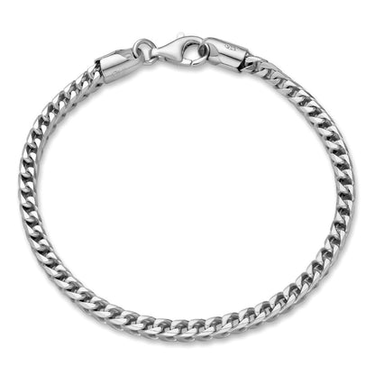 HarlemBling Franco Bracelet - 925 Sterling Silver - 7"-9" - 2.5mm-5mm