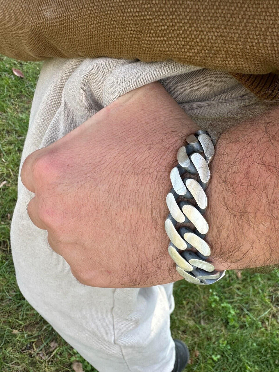 HarlemBling Graduated Miami Cuban Link Bracelet Solid 925 Sterling Silver Box Clasp 12-20mm