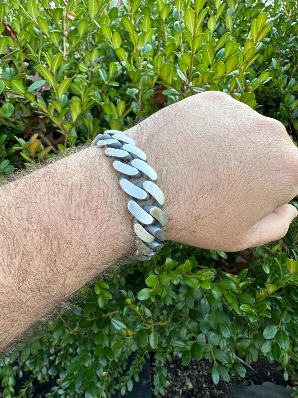 HarlemBling Graduated Miami Cuban Link Bracelet Solid 925 Sterling Silver Box Clasp 12-20mm