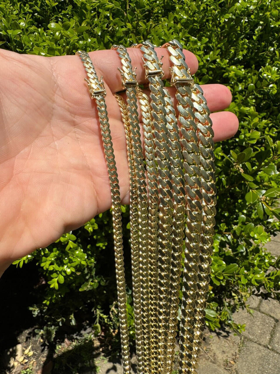 HarlemBling HANDMADE Tight Link Solid 14k Gold Miami Cuban Link Chain Or Bracelet Necklace