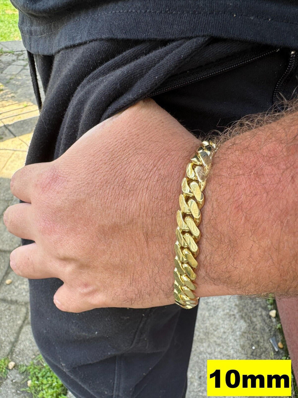 HarlemBling HANDMADE Tight Link Solid 14k Gold Miami Cuban Link Chain Or Bracelet Necklace