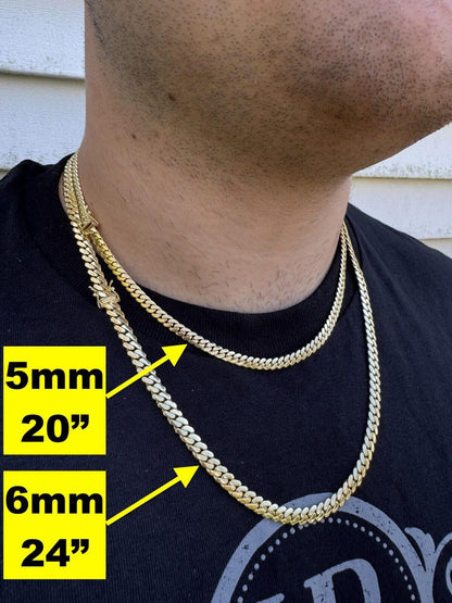 HarlemBling HANDMADE Tight Link Solid 14k Gold Miami Cuban Link Chain Or Bracelet Necklace
