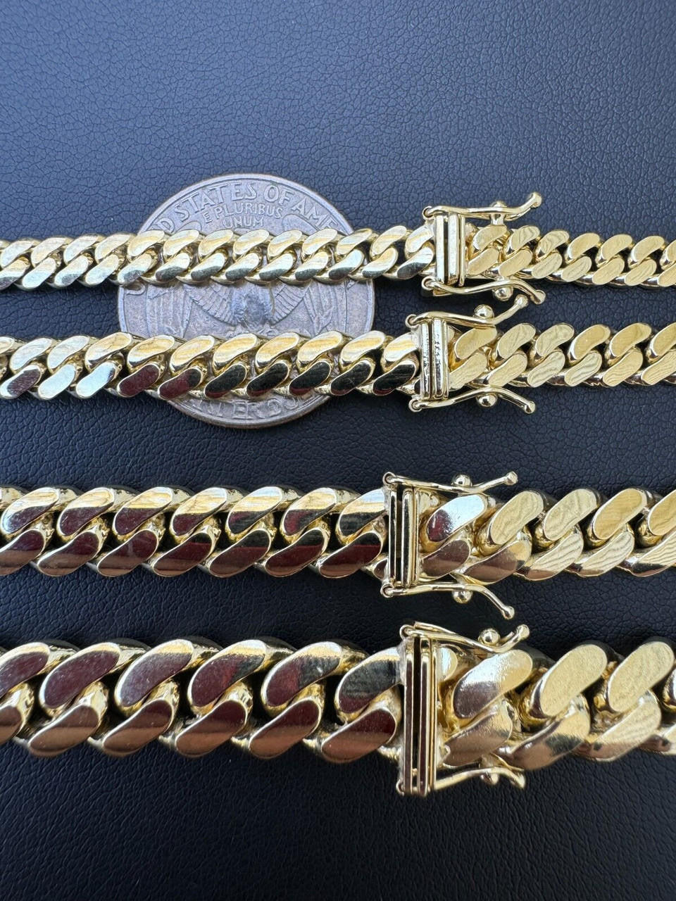 HarlemBling HANDMADE Tight Link Solid 14k Gold Miami Cuban Link Chain Or Bracelet Necklace