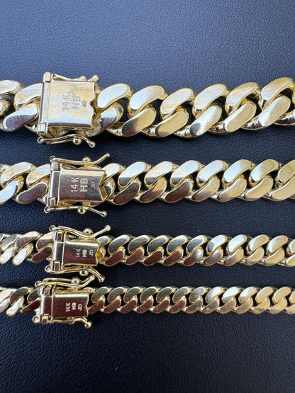 HarlemBling HANDMADE Tight Link Solid 14k Gold Miami Cuban Link Chain Or Bracelet Necklace