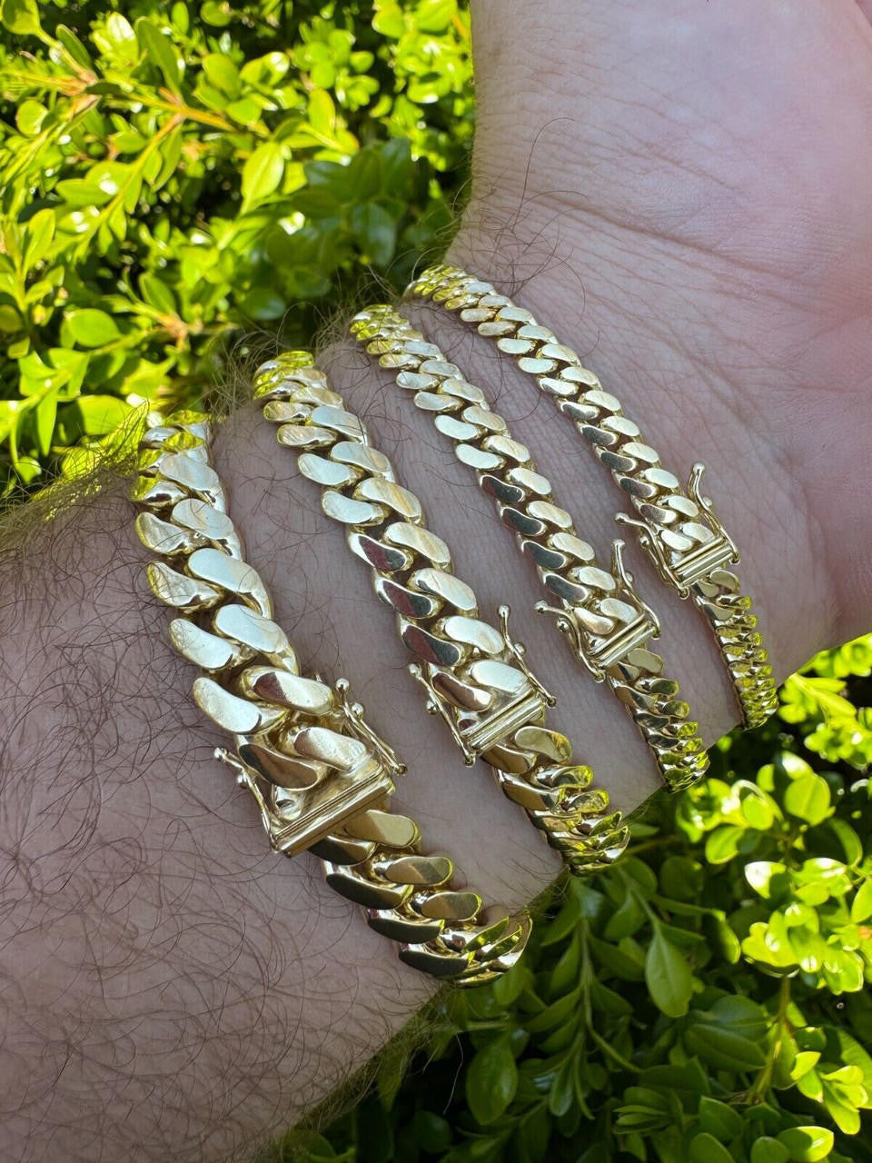 HarlemBling HANDMADE Tight Link Solid 14k Gold Miami Cuban Link Chain Or Bracelet Necklace