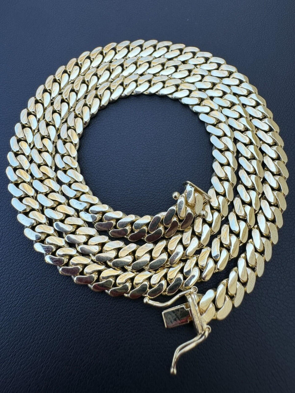 HarlemBling HANDMADE Tight Link Solid 14k Gold Miami Cuban Link Chain Or Bracelet Necklace