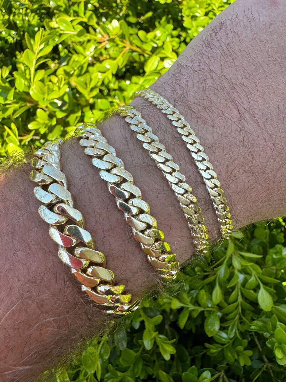 HarlemBling HANDMADE Tight Link Solid 14k Gold Miami Cuban Link Chain Or Bracelet Necklace