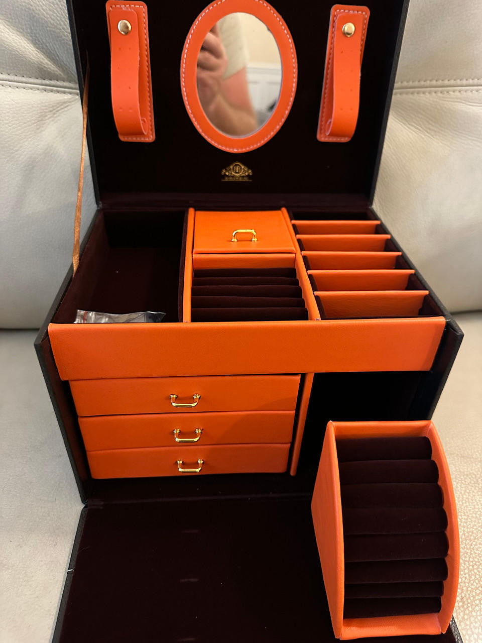 HarlemBling Harlembling Leather Full Size Home Jewelry Box Case