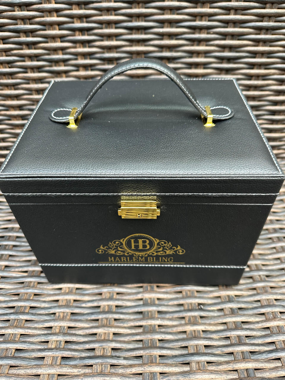 HarlemBling Harlembling Leather Full Size Home Jewelry Box Case