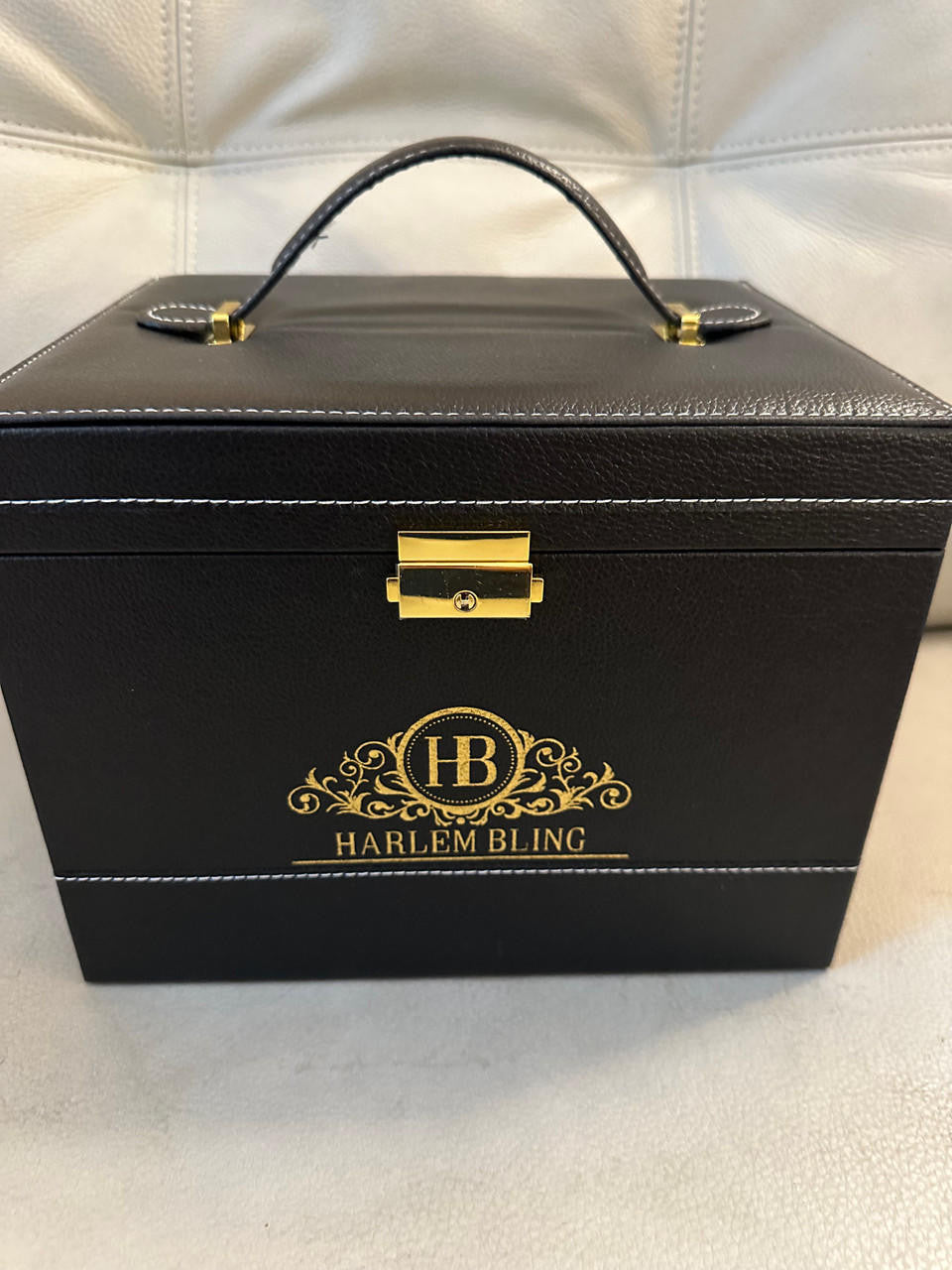 HarlemBling Harlembling Leather Full Size Home Jewelry Box Case