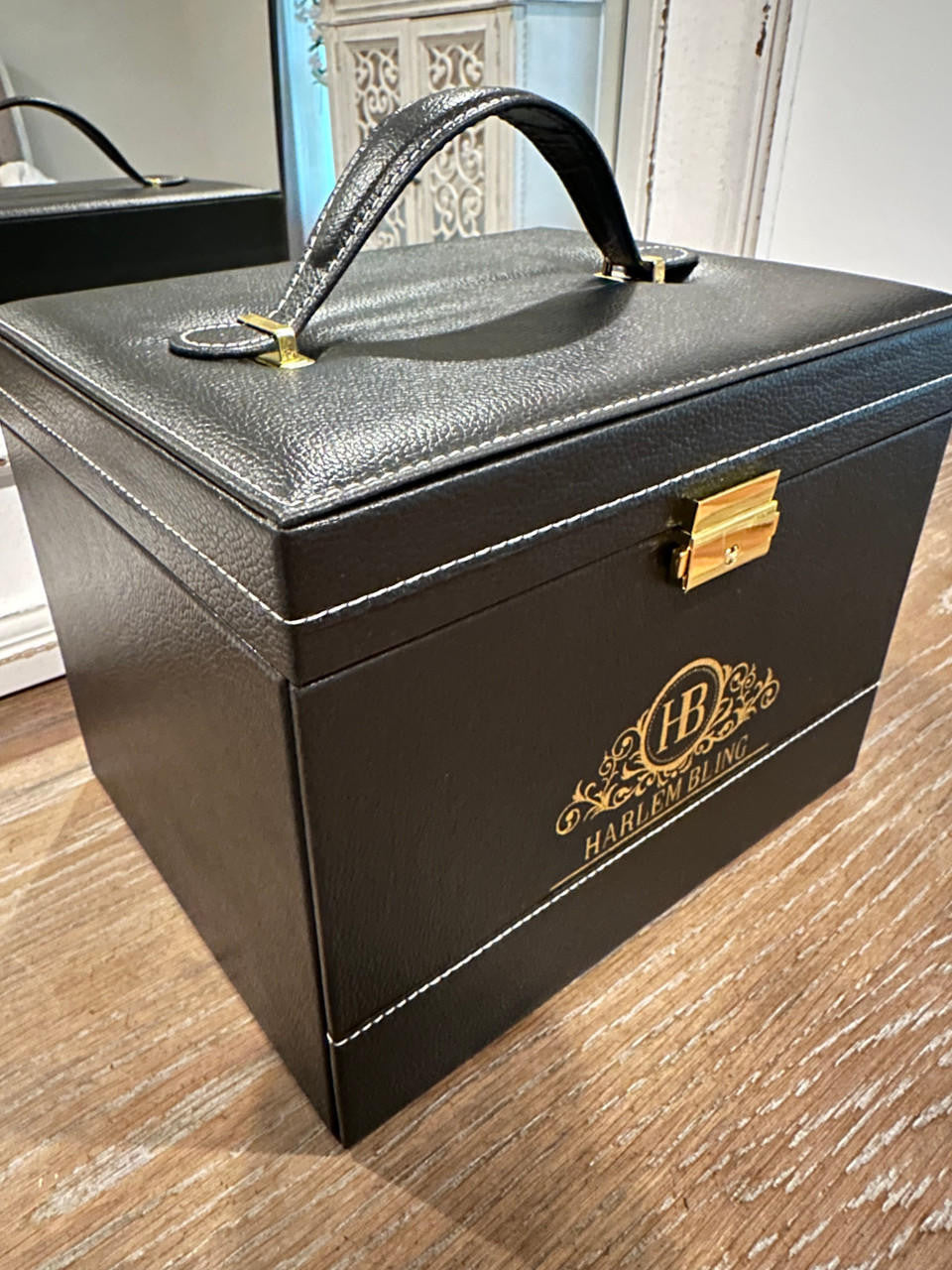 HarlemBling Harlembling Leather Full Size Home Jewelry Box Case