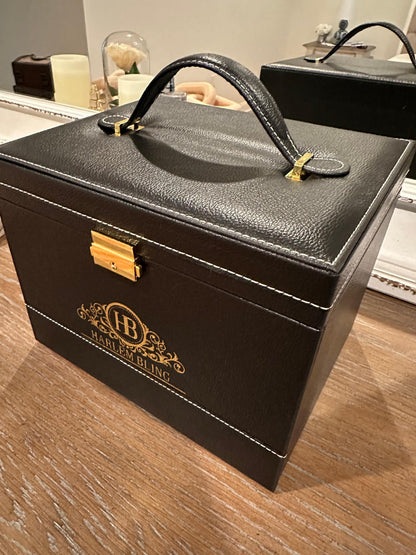 HarlemBling Harlembling Leather Full Size Home Jewelry Box Case