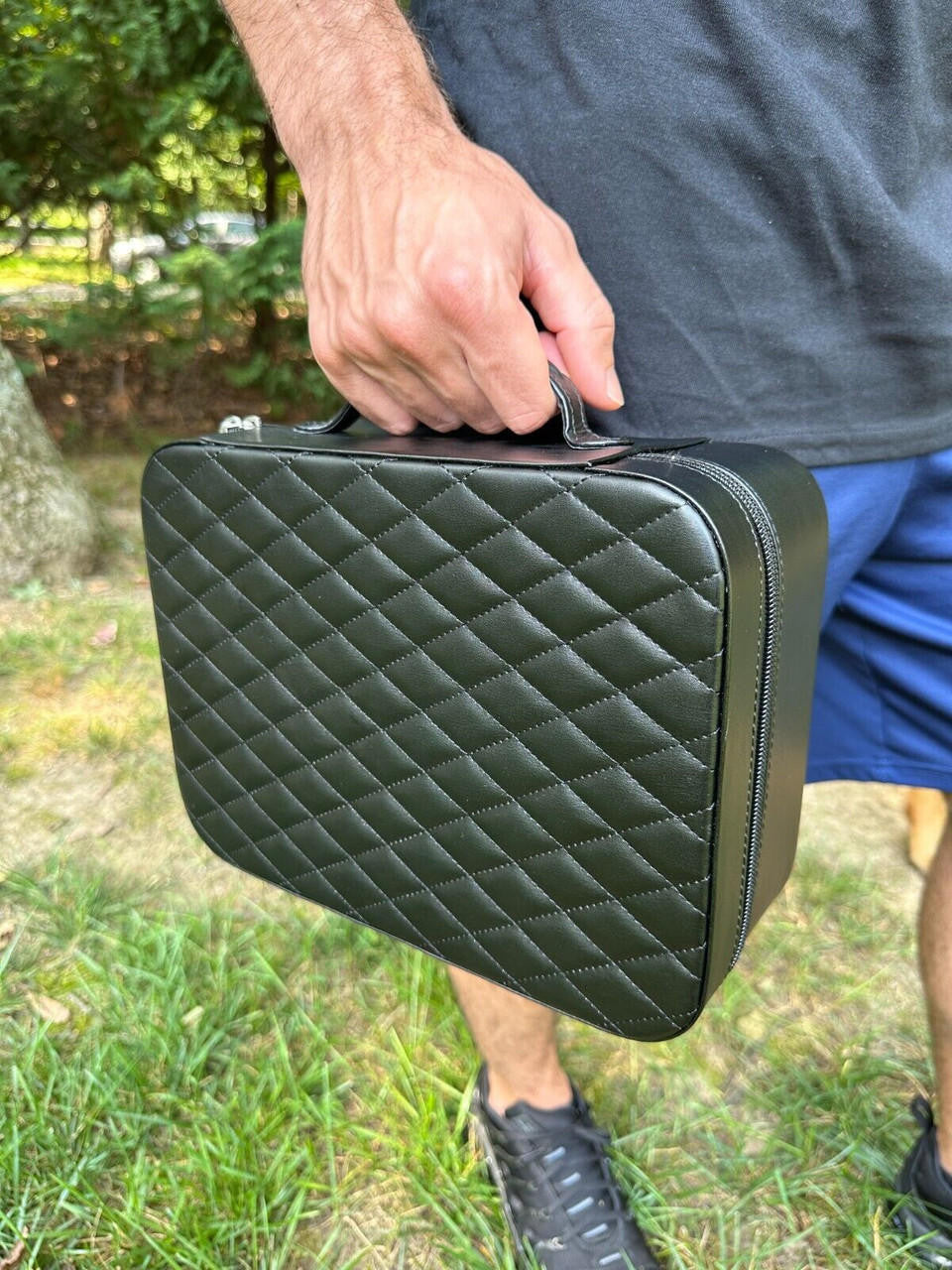 HarlemBling Harlembling Leather Travel Jewelry Box Case