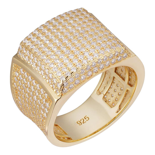 HarlemBling Harlembling OG Ring - First Ring We Made -  14k Gold Vermeil 925 Silver - CZ Stones