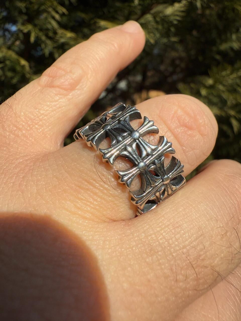 メ*】様 Chrome Hearts 925シルバーリング 2009年製 クロムハーツ CHROME HEARTS スペーサーリング フォーエバー 指輪 2003