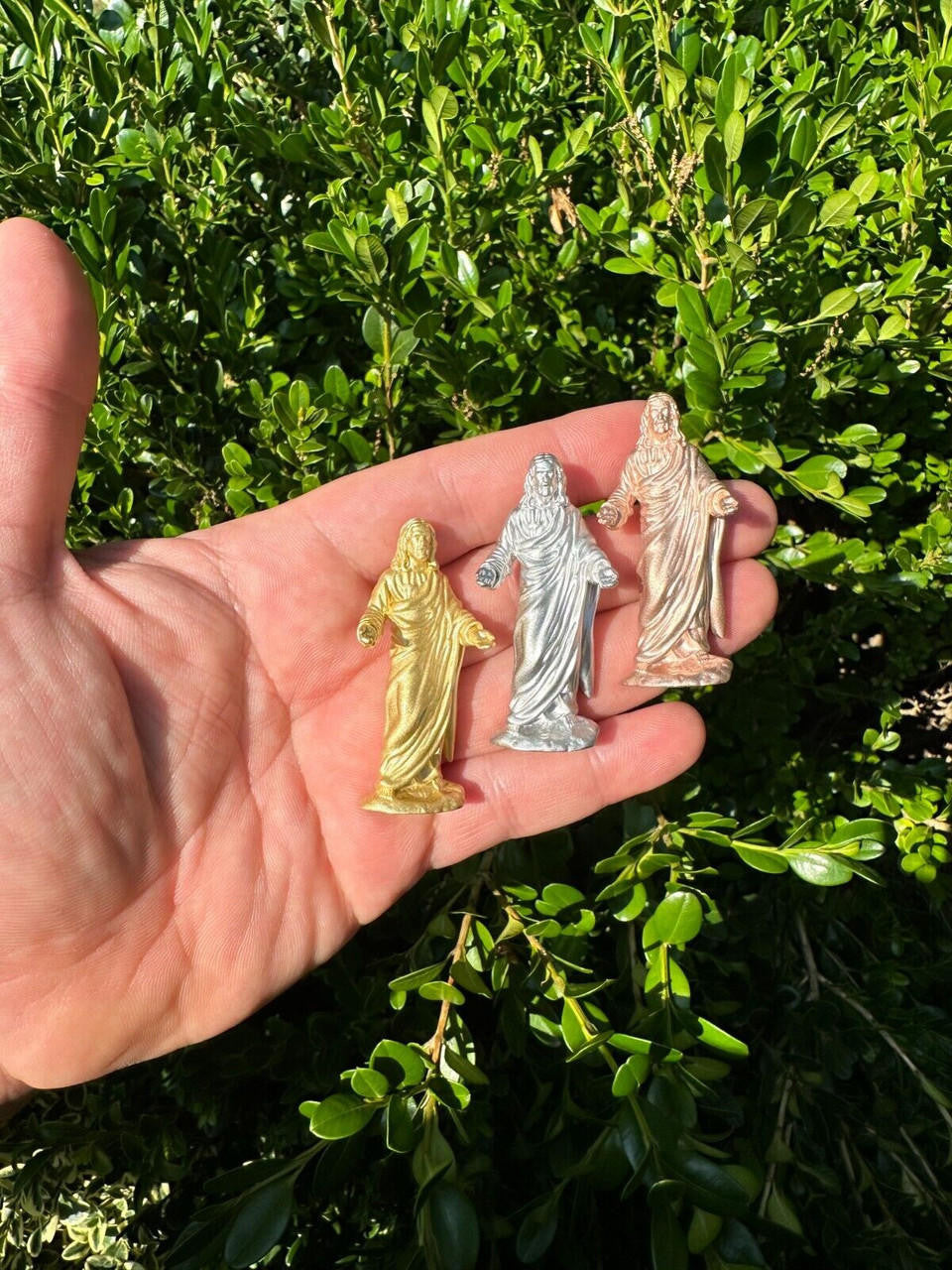 HarlemBling Heavy 3D Jesus Piece Real 925 Silver / 14k Yellow Rose Gold Pendant Necklace