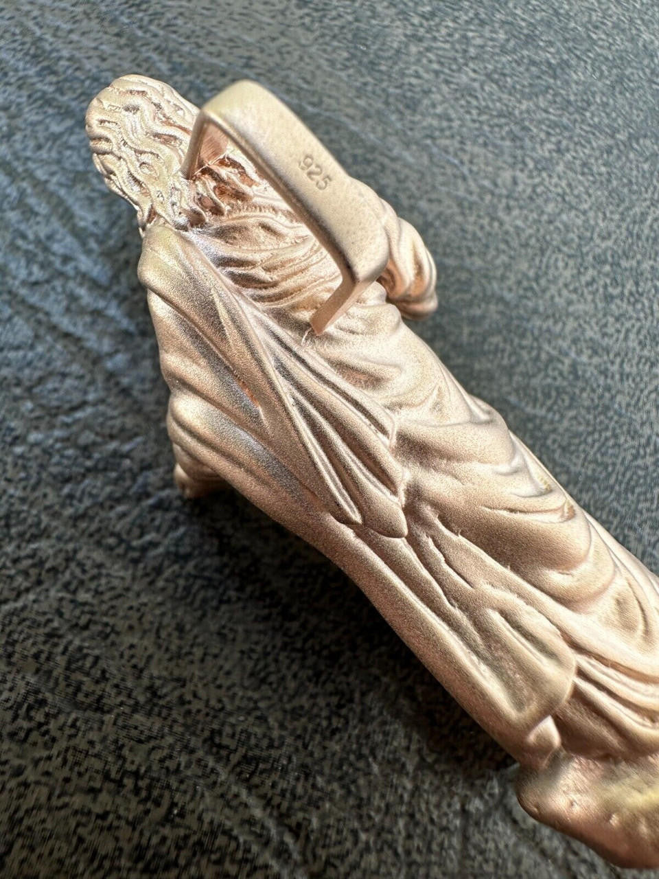 HarlemBling Heavy 3D Jesus Piece Real 925 Silver / 14k Yellow Rose Gold Pendant Necklace