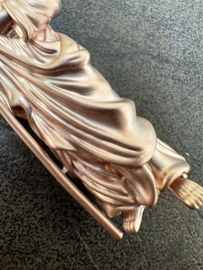 HarlemBling Heavy 3D San Judas St Jude Real 925 Silver 14k Yellow Rose Gold Pendant Necklace