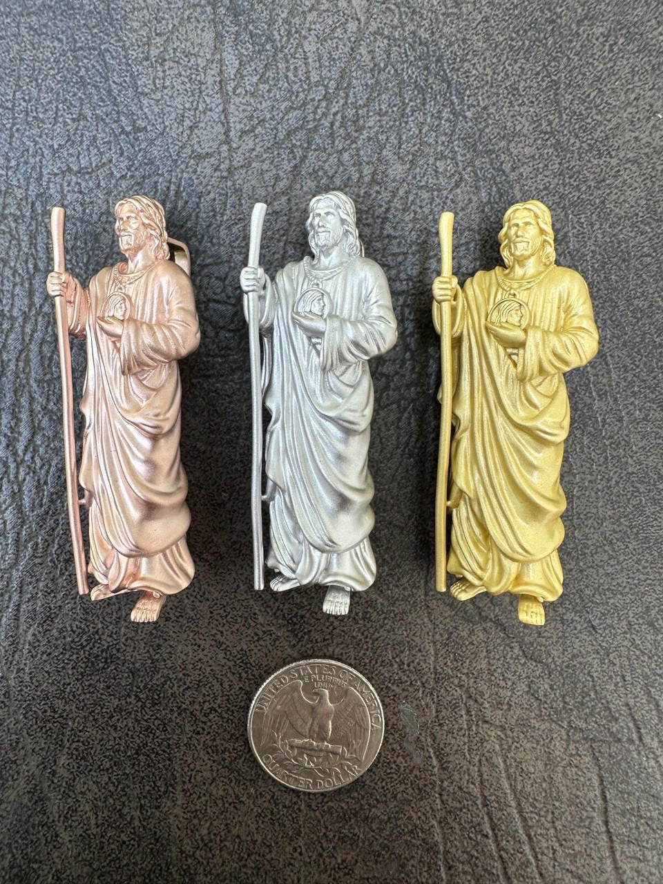 HarlemBling Heavy 3D San Judas St Jude Real 925 Silver 14k Yellow Rose Gold Pendant Necklace