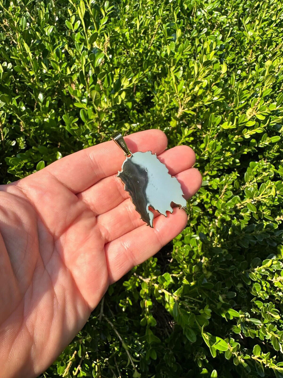 HarlemBling HEAVY SOLID Real 14k Gold Over 925 Sterling Silver Jesus Piece Pendant - 1-2.5"